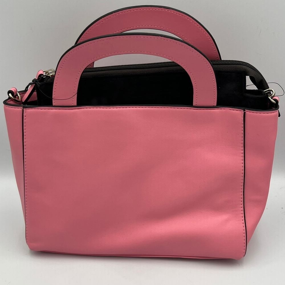 Who What Wear Satchel Handbag Womens OS Chateau Rose Pink Brand New Modern Chic - Picture 2 of 9